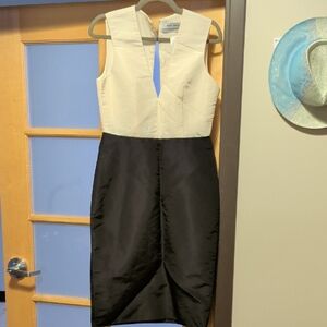 Nwt Prabal Gurung Sample Black and White Dress Needs Back Zipper Replaced